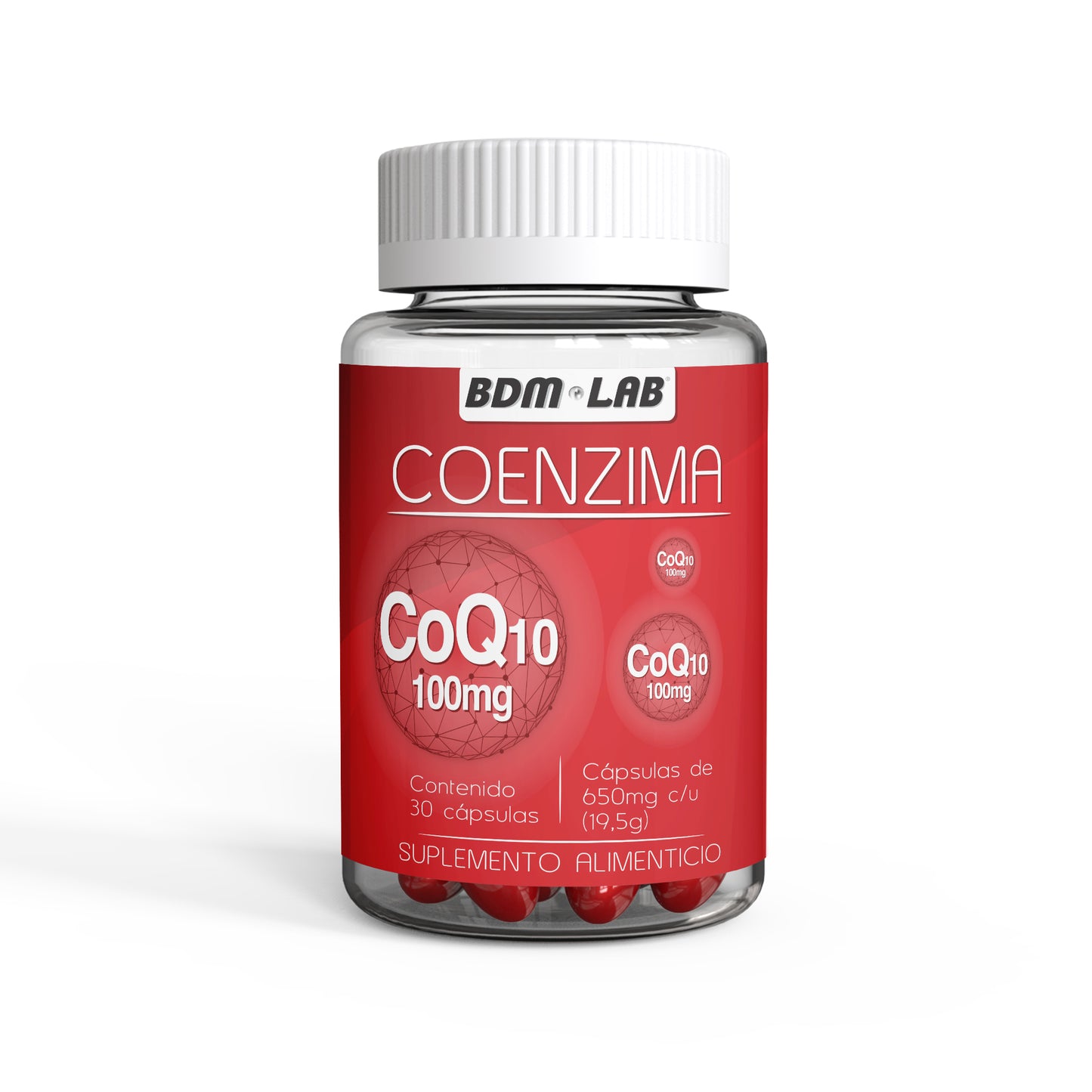 Coenzima Q10 | 30 cáps |Suplemento alimenticio | Antioxidante.