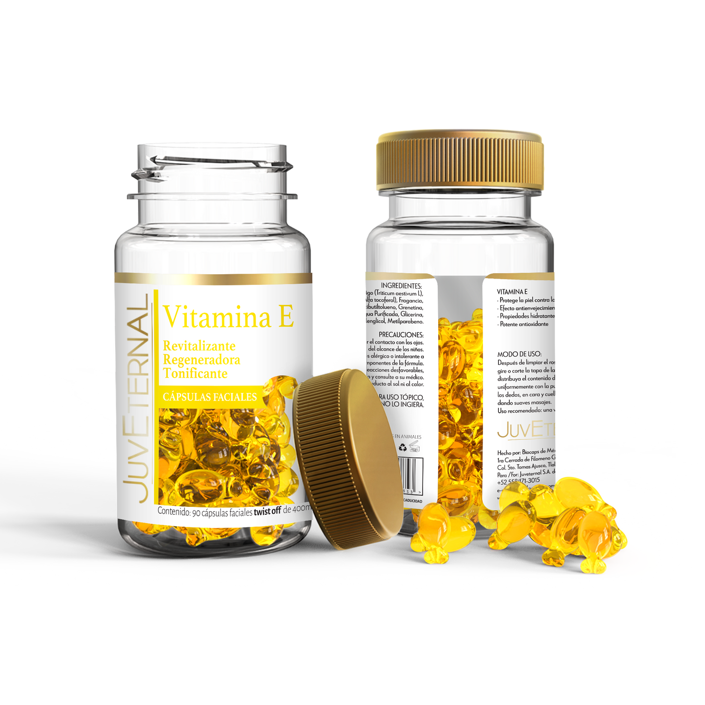 90 Cápsulas Faciales Vitamina E
