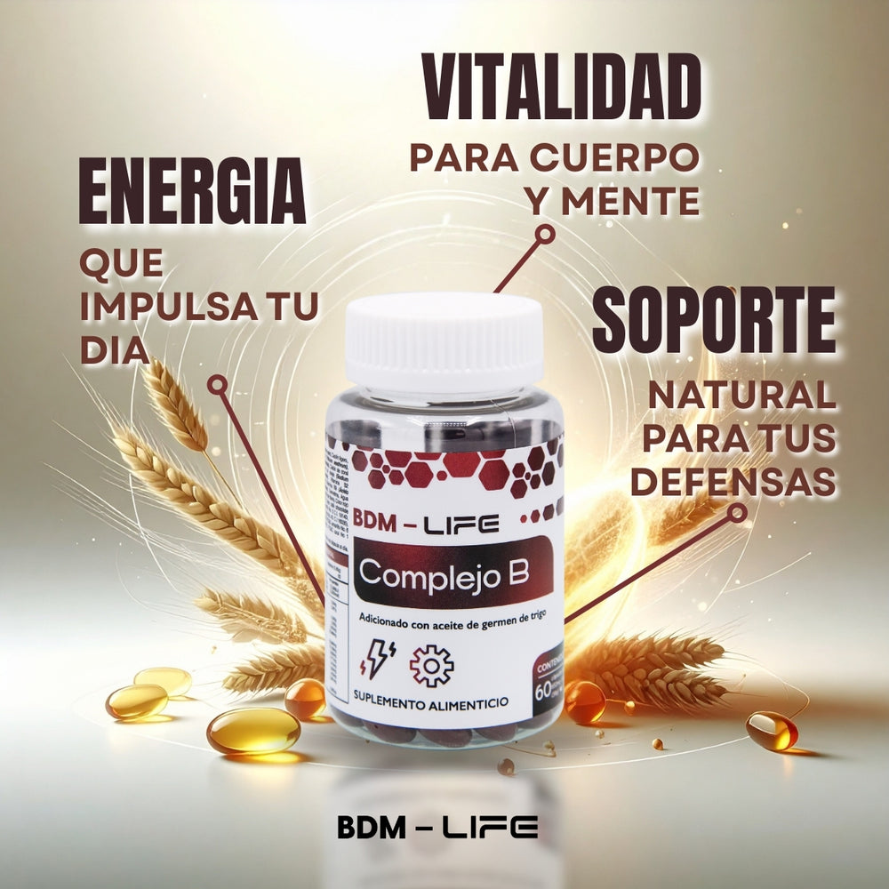 Complejo B Suplemento alimenticio 60 cápsulas - Juveternal