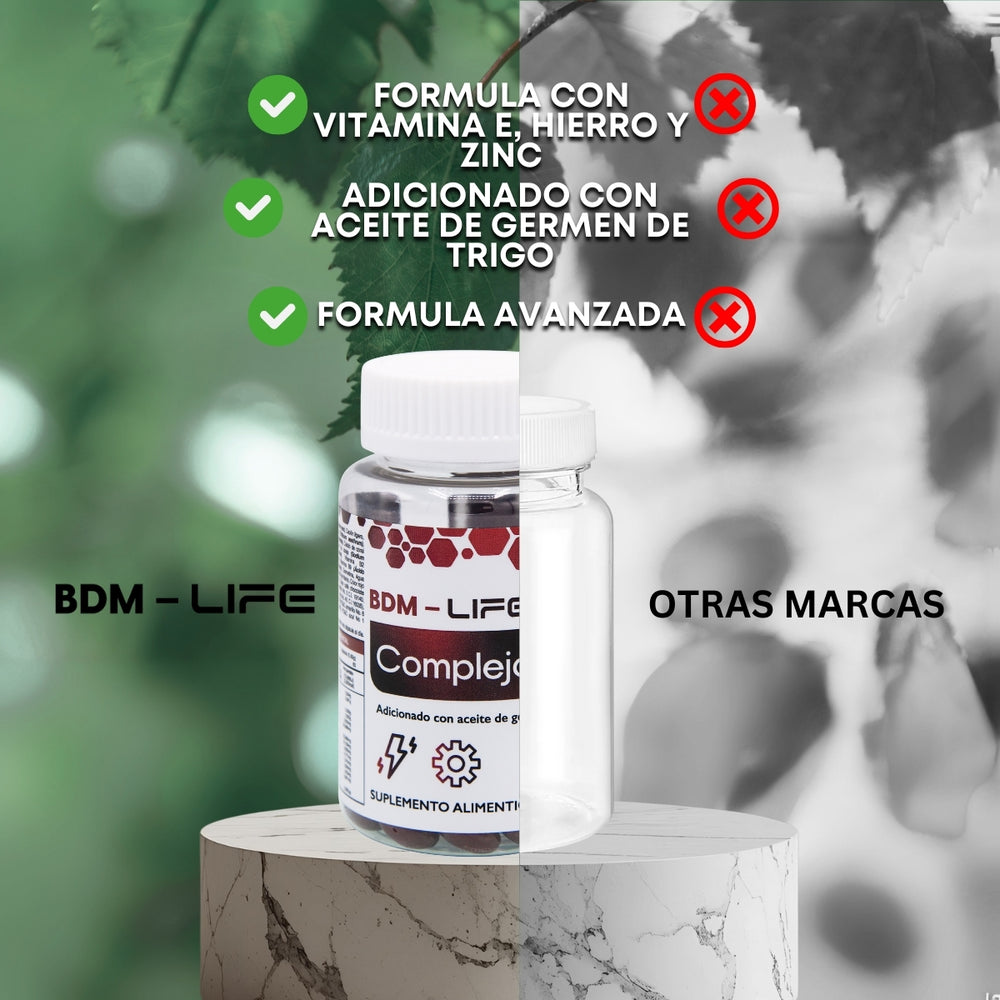 Complejo B Suplemento alimenticio 60 cápsulas - Juveternal