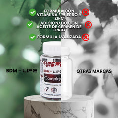 Complejo B Suplemento alimenticio 60 cápsulas - Juveternal