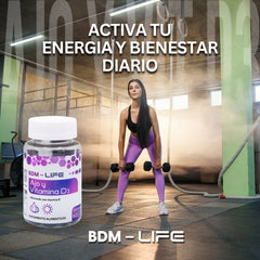 BDM-LIFE Ajo y Vitamina D3, Adicionado con Vitamina E, Suplemento Alimenticio, 60 Cápsulas, Apoyo al Bienestar y Salud Cardiovascular - Juveternal