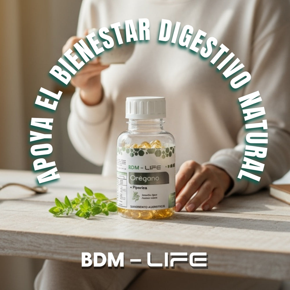 Bdm-life Orégano + Piperina Suplemento Alimenticio - Sin Sabor - Juveternal