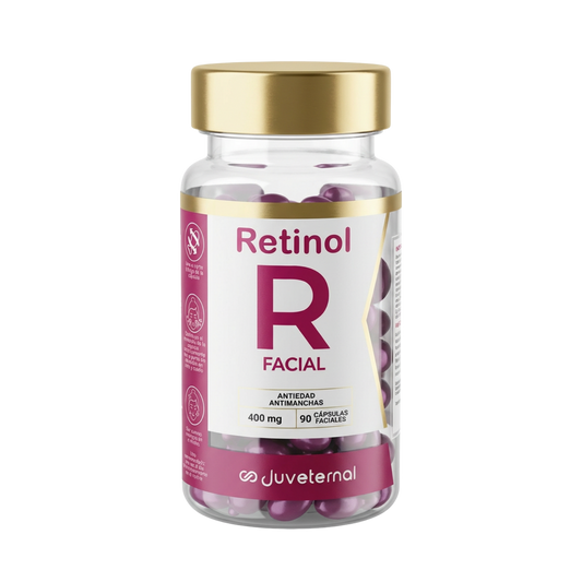 Cápsulas Faciales Retinol, 90 Unidades, Renovación y Antiedad - Juveternal