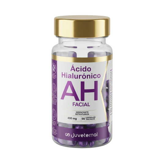 Cápsulas Faciales de Ácido Hialurónico, 90 Unidades, Hidratación Intensa - Juveternal