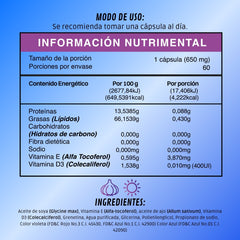 BDM-LIFE Ajo y Vitamina D3, Adicionado con Vitamina E, Suplemento Alimenticio, 60 Cápsulas, Apoyo al Bienestar y Salud Cardiovascular - Juveternal