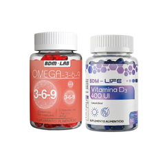 Pack Omega 3,6,9 + Vitamina D3 – Suplemento Alimenticio Salud Cardiovascular, Cerebral y Ósea - Juveternal