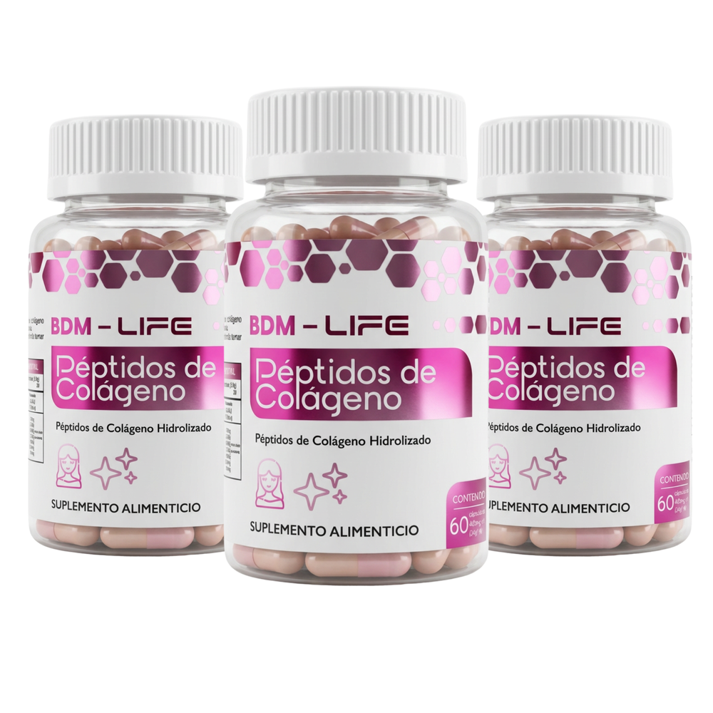 Pack 3x2 Péptidos de Colágeno Suplemento Alimenticio BDM Life - Juveternal