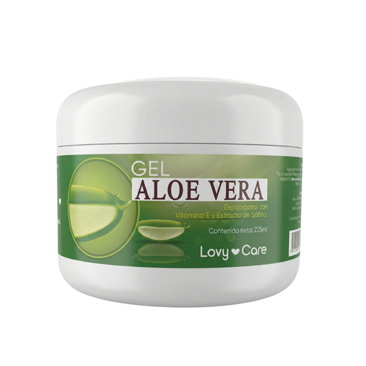 Aloe Vera + Vitamina E y Sábila, Gel After Sun Lovy Care - Reparador de Piel Hidratante. - Juveternal