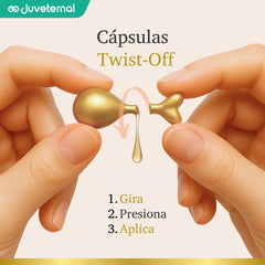 Twist Glow Cápsulas Faciales de Vitamina E y Aceite de Germen de Trigo - Juveternal
