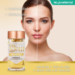 Twist Glow Cápsulas Faciales de Vitamina E y Aceite de Germen de Trigo - Juveternal
