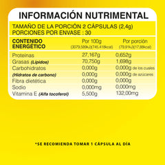 Vitamina E | Suplemento alimenticio | 60 cápsulas - Juveternal