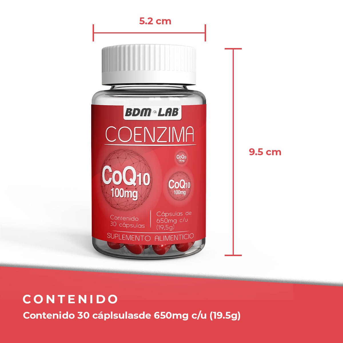 Coenzima Q10 | 30 cáps |Suplemento alimenticio | Antioxidante.