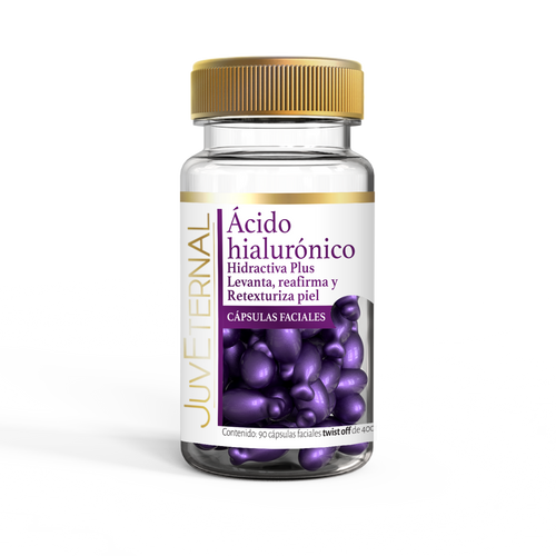 90 Cápsulas Faciales de Ácido Hialurónico