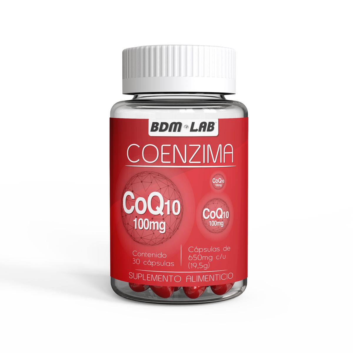Coenzima Q10 | 30 cáps |Suplemento alimenticio | Antioxidante.