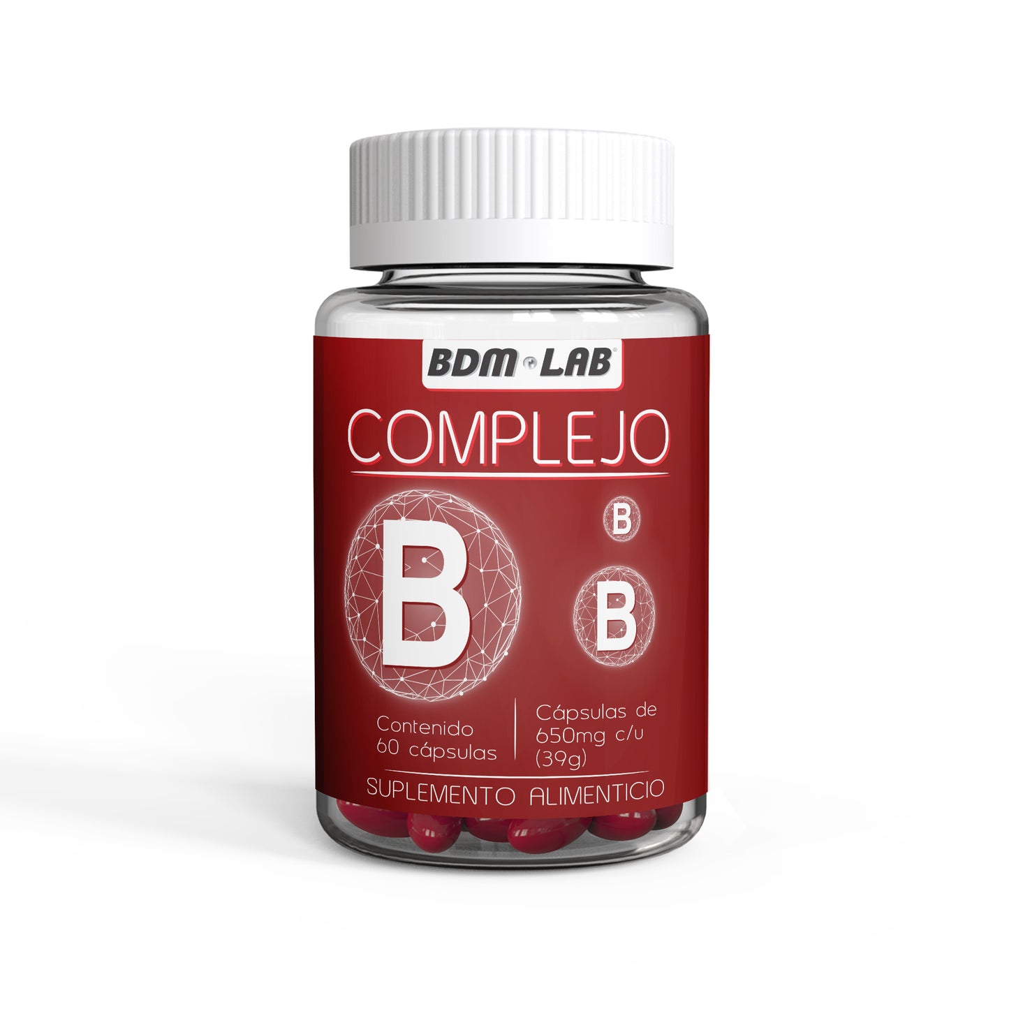 Complejo B  Suplemento alimenticio 60 cápsulas