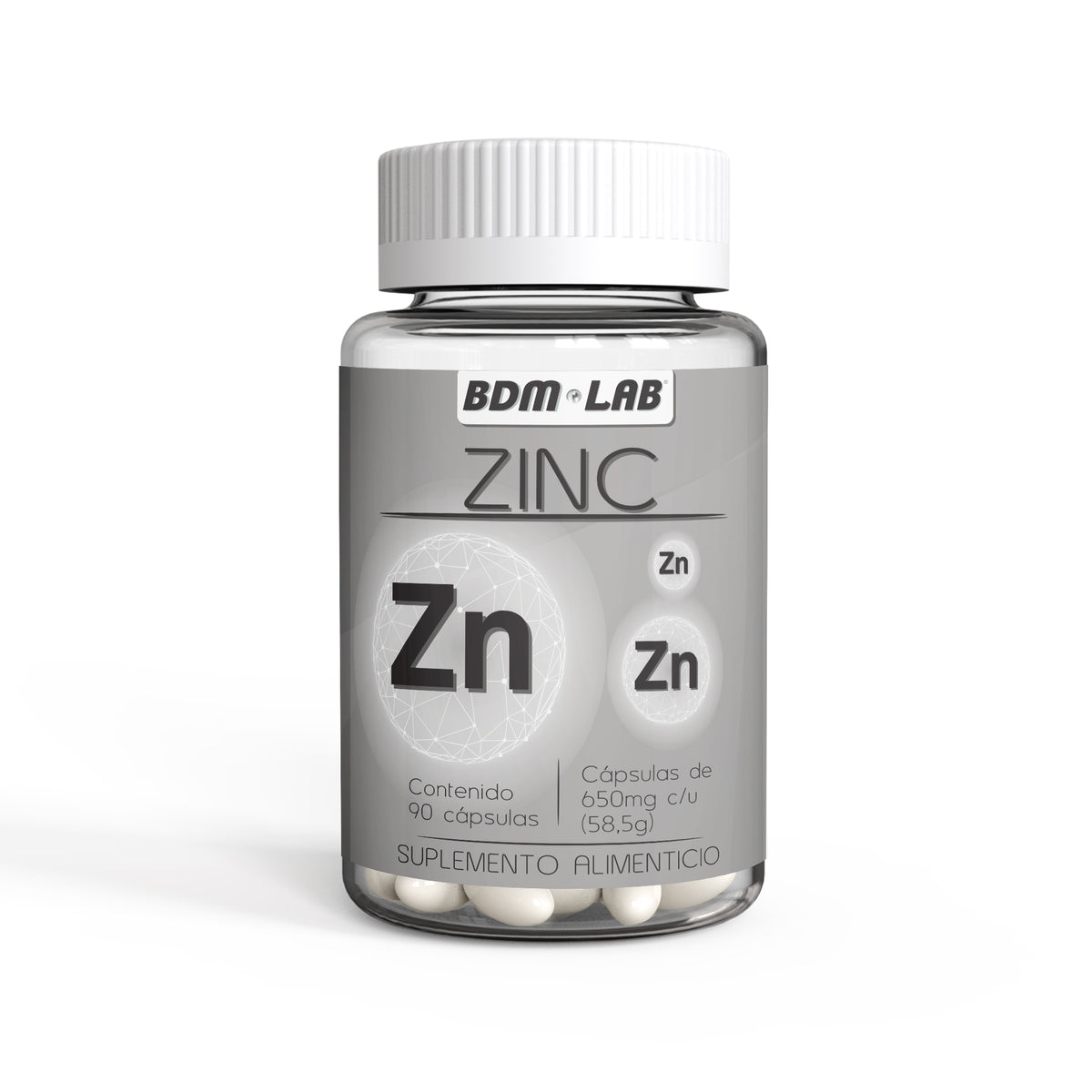 Zinc  | Suplemento alimenticio |  60 cápsulas