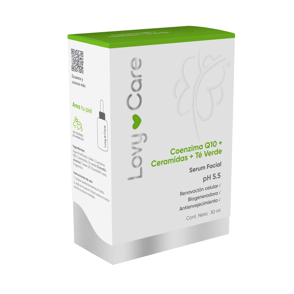 Serum Q10 +  Ceramidas + Té verde - Juveternal