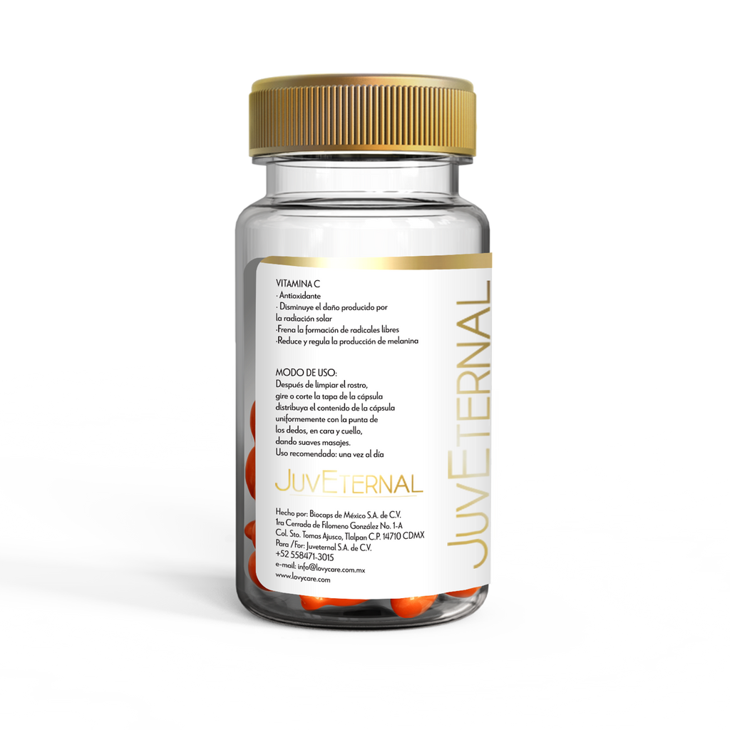 90 Cápsulas Faciales Vitamina C