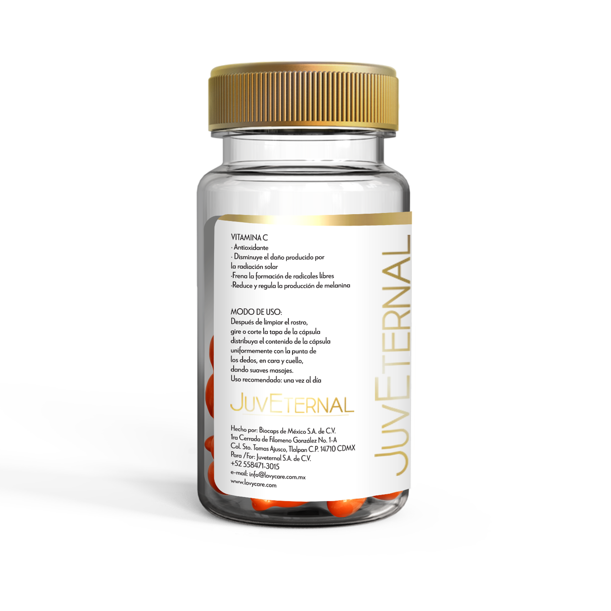 90 Cápsulas Faciales Vitamina C