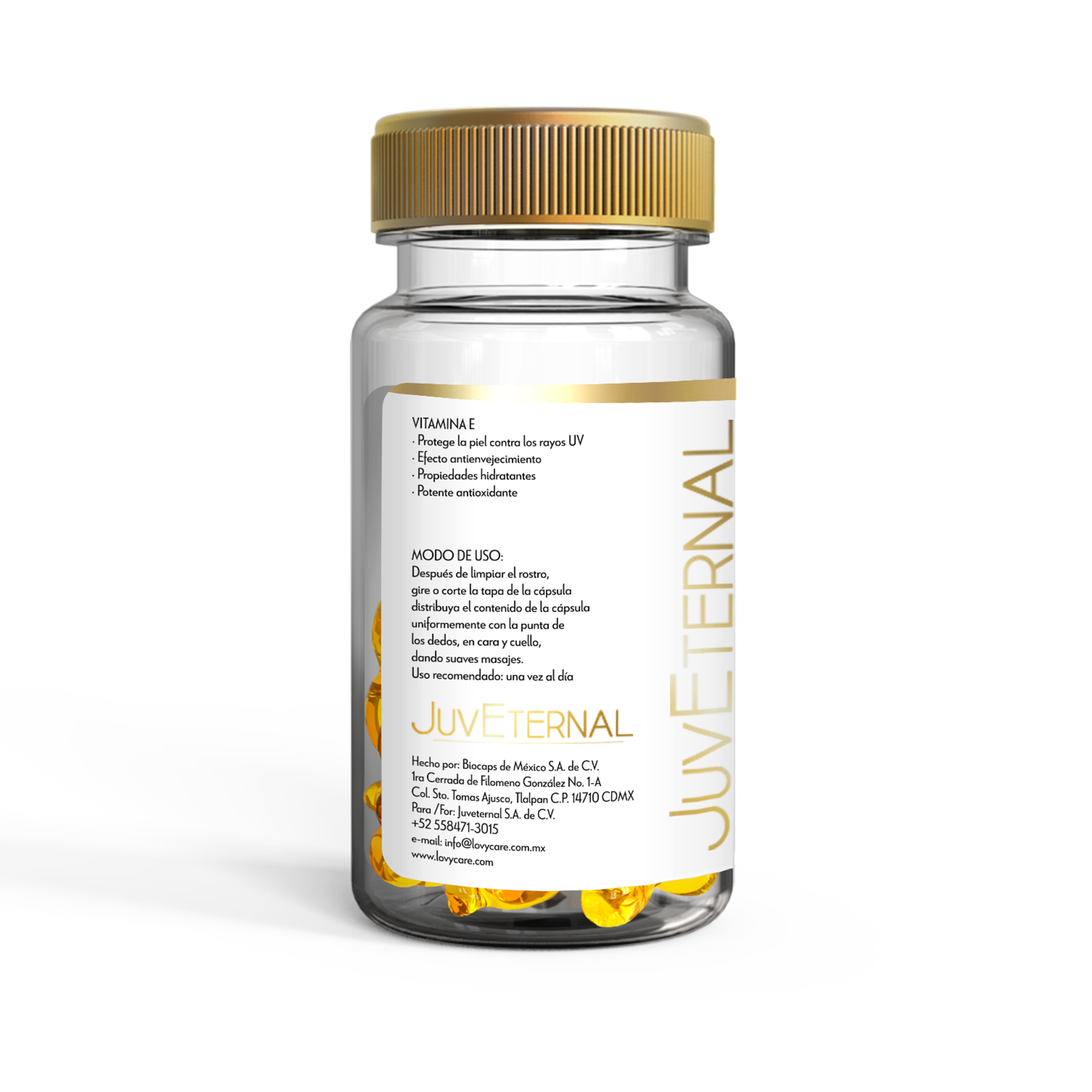 90 Cápsulas Faciales Vitamina E