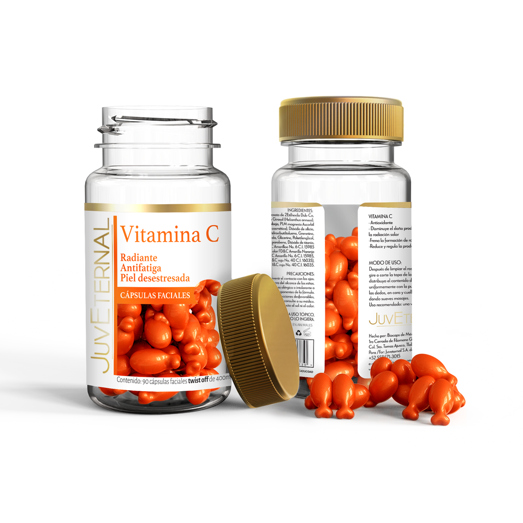 90 Cápsulas Faciales Vitamina C