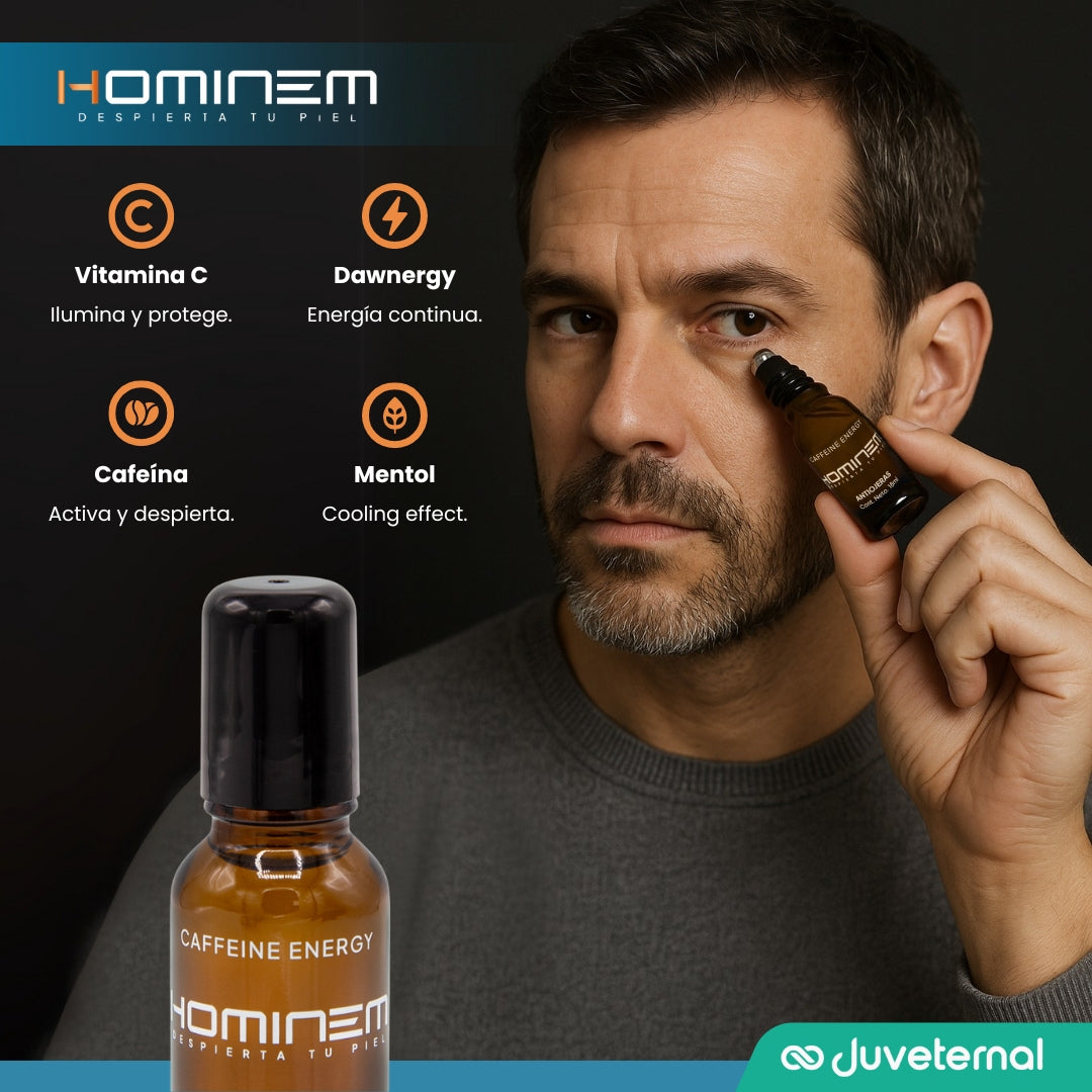 HOMINEM Antiojeras Tratamiento Revitalizante para Ojeras con Efecto Frío y Nutritivo