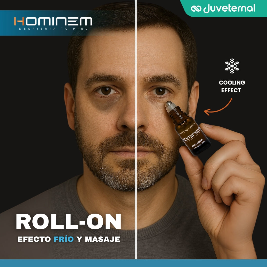 HOMINEM Antiojeras Tratamiento Revitalizante para Ojeras con Efecto Frío y Nutritivo