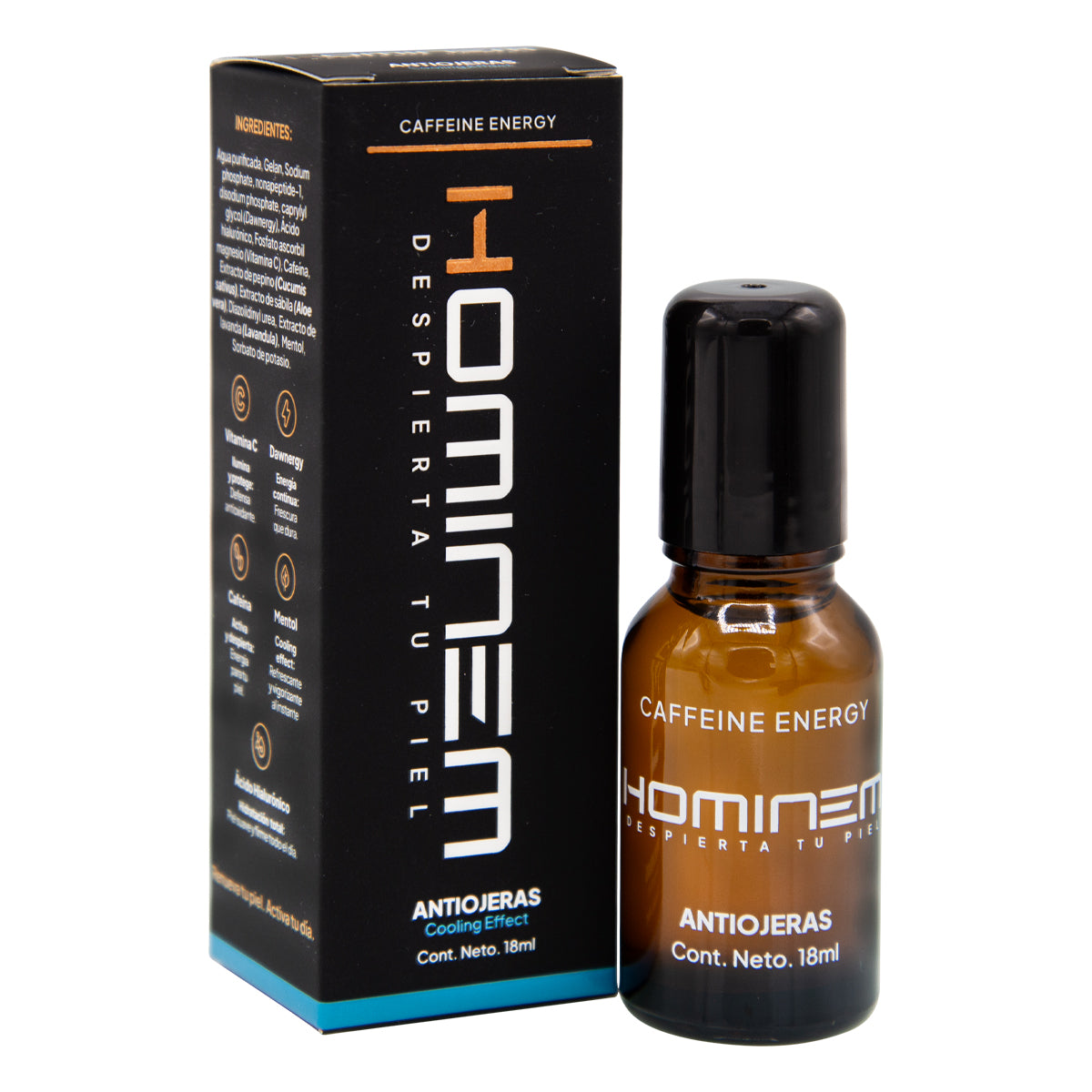 HOMINEM Antiojeras Tratamiento Revitalizante para Ojeras con Efecto Frío y Nutritivo