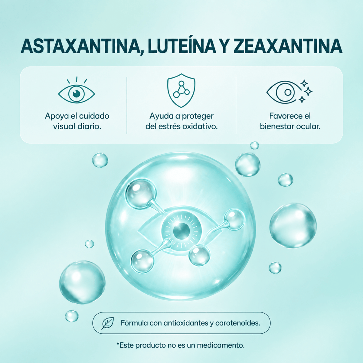 BDM Life Astaxantina + Luteína + Zeaxantina Salud Ocular y Antioxidante BDM LIFE
