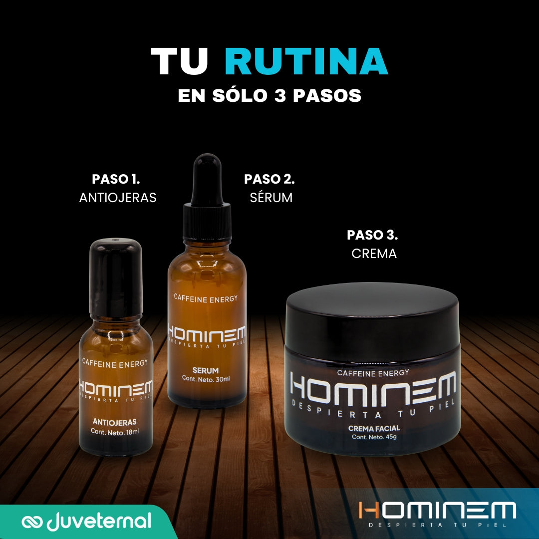HOMINEM Antiojeras Tratamiento Revitalizante para Ojeras con Efecto Frío y Nutritivo - Juveternal