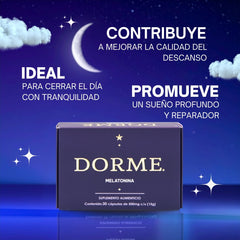 DORME Melatonina con Citrato de Magnesio Suplemento Alimenticio Anahuac - Juveternal