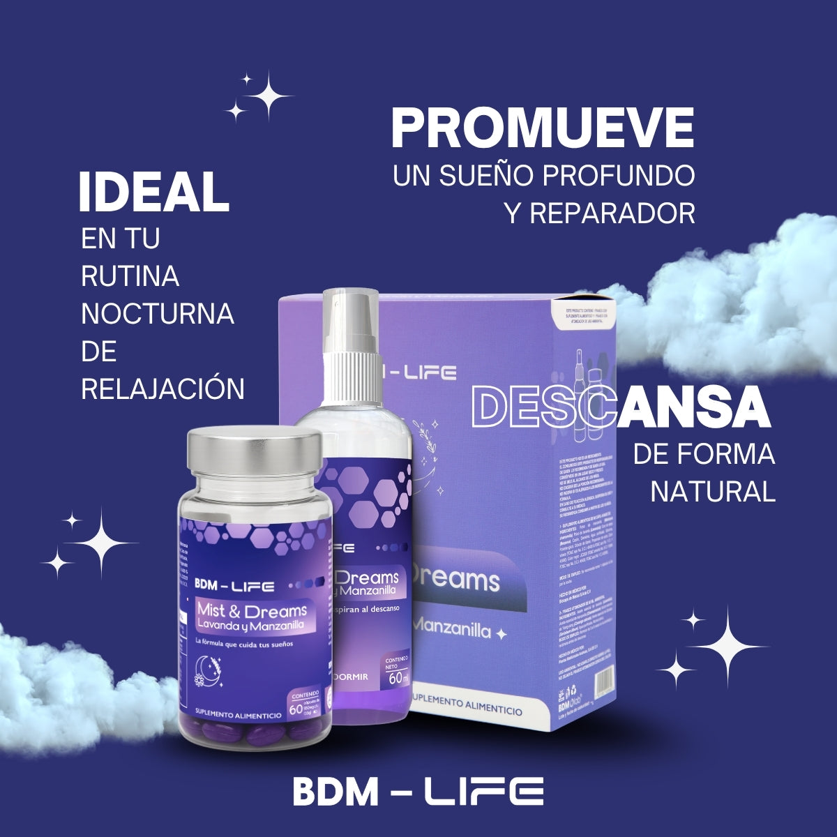 Mist & Dreams Lavanda Y Manzanilla, Spray + Suplemento