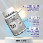Zinc  | Suplemento alimenticio |  60 cápsulas
