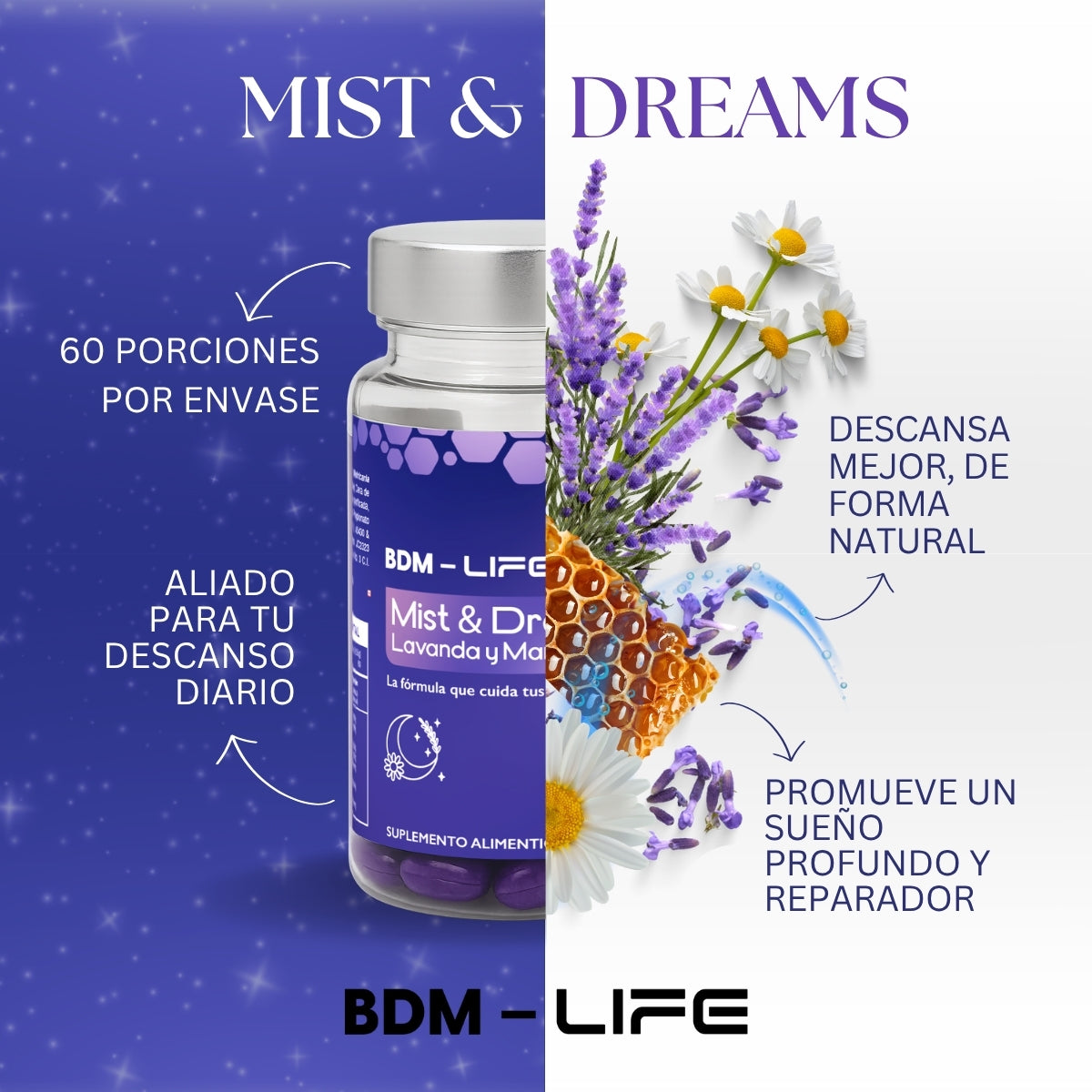 Mist & Dreams Lavanda Y Manzanilla, Spray + Suplemento
