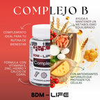 Complejo B  Suplemento alimenticio 60 cápsulas