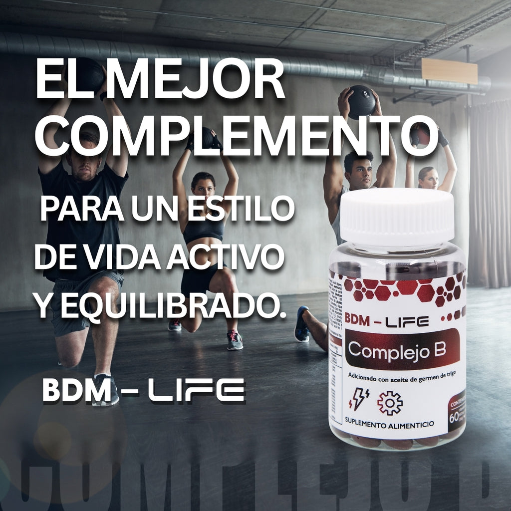 Complejo B  Suplemento alimenticio 60 cápsulas