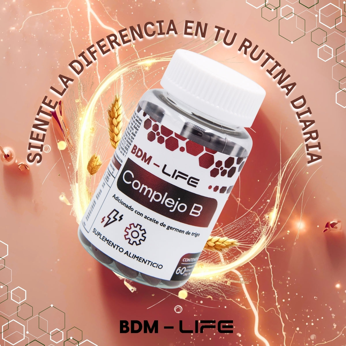 Complejo B  Suplemento alimenticio 60 cápsulas