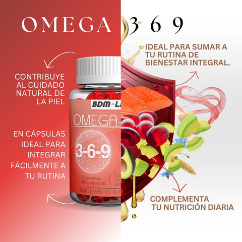 Omega 3,6,9 | 60 Capsulas | Suplemento alimenticio - Juveternal