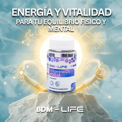 Vitamina D3 | Suplemento alimenticio | 60 cápsulas - Juveternal