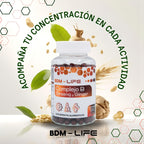 Bdm Life Complejo B Con Ginseng Y Ginger, 300 Capsulas - Sin Sabor