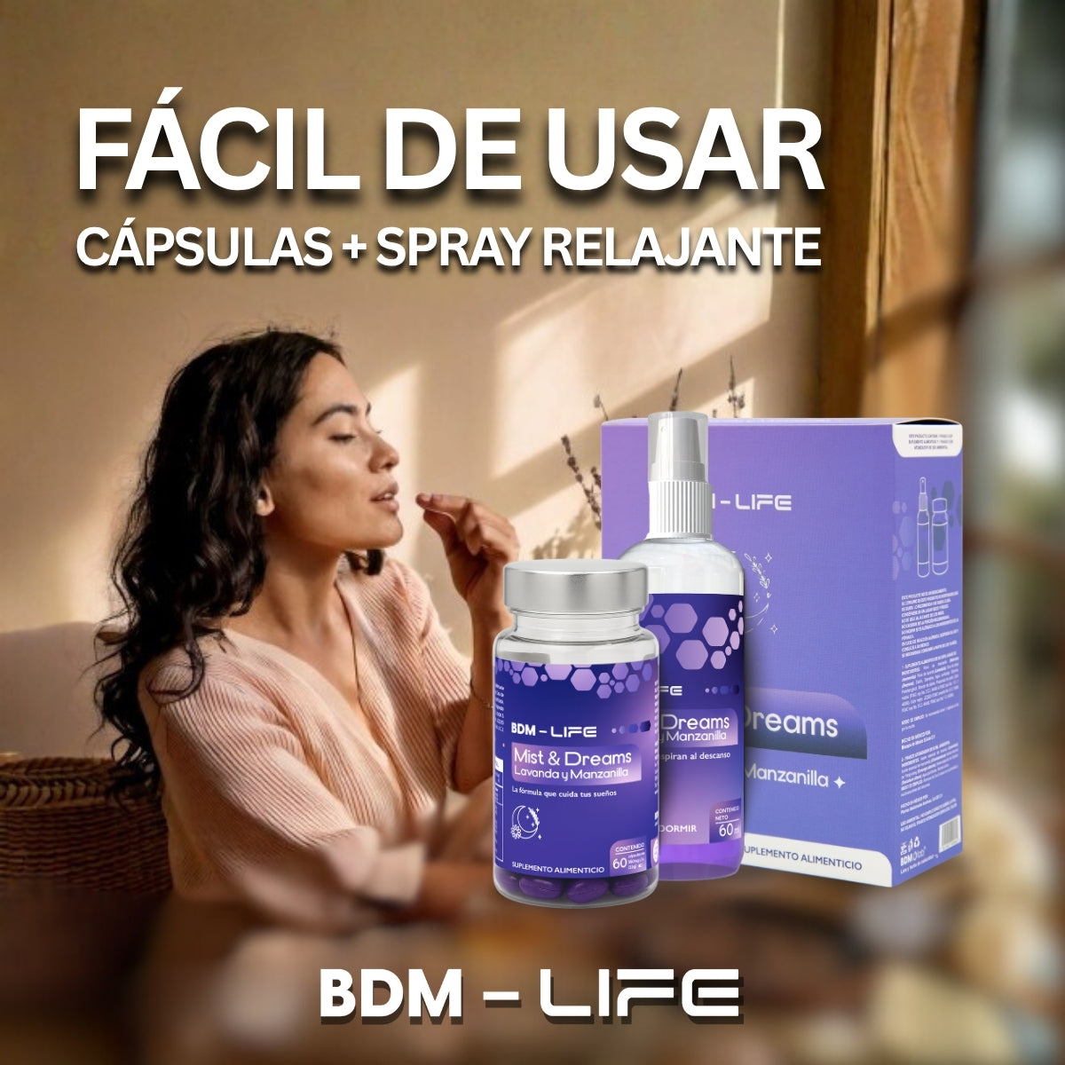 Mist & Dreams Lavanda Y Manzanilla, Spray + Suplemento