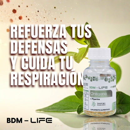 Bdm-life Orégano + Piperina Suplemento Alimenticio - Sin Sabor - Juveternal