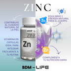 Zinc  | Suplemento alimenticio |  60 cápsulas