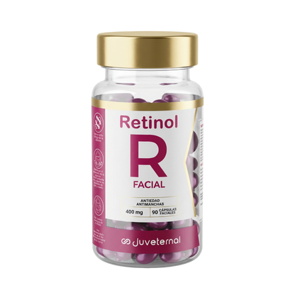 Cápsulas Faciales Retinol, 90 Unidades,  Renovación y Antiedad - Juveternal
