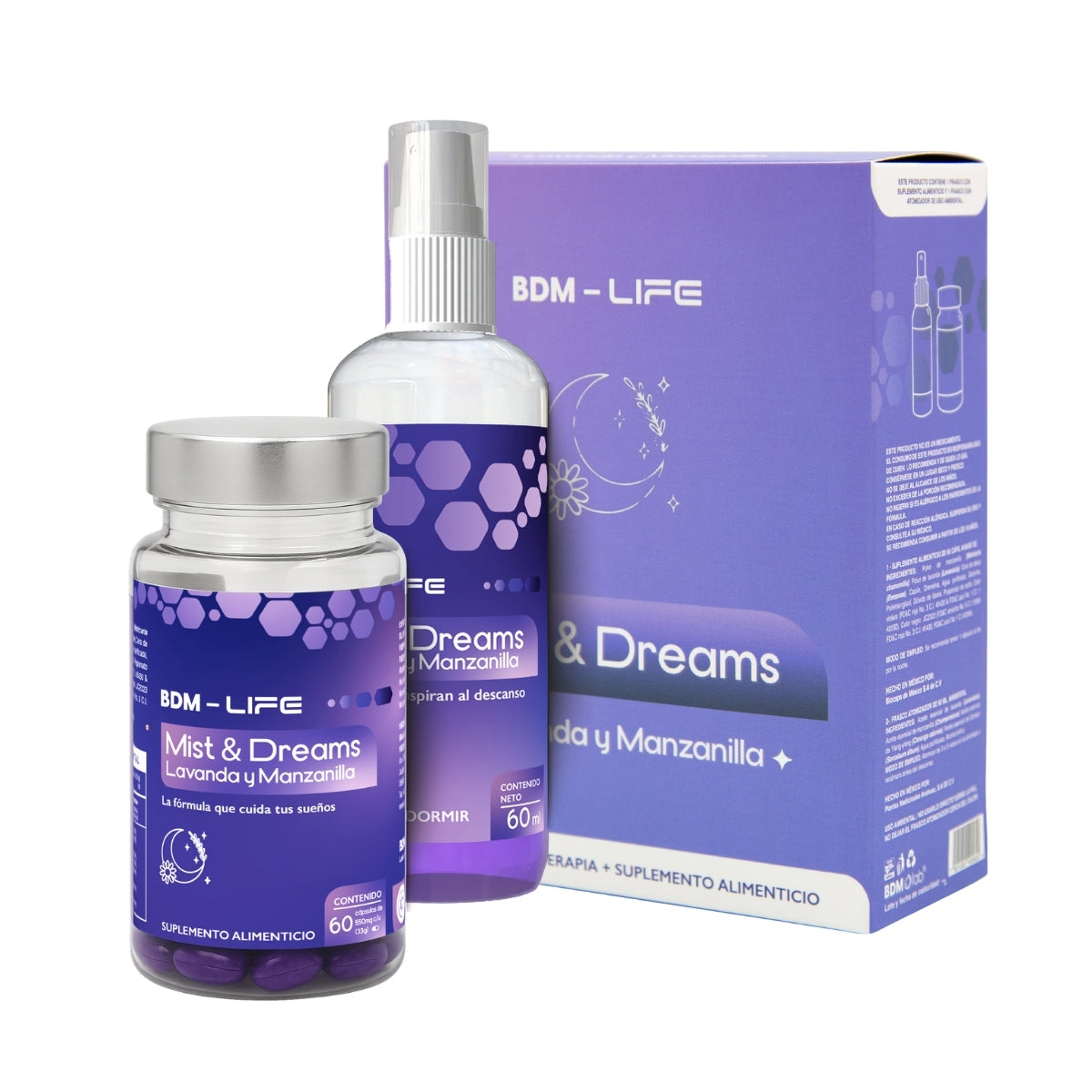 Mist & Dreams Lavanda Y Manzanilla, Spray + Suplemento