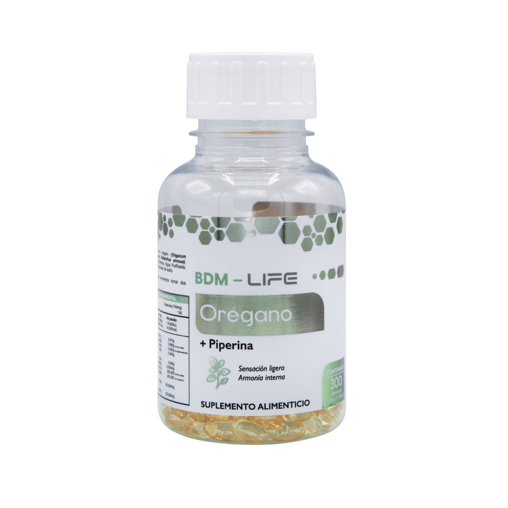 Bdm-life Orégano + Piperina Suplemento Alimenticio - Sin Sabor