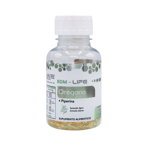 Bdm-life Orégano + Piperina Suplemento Alimenticio - Sin Sabor