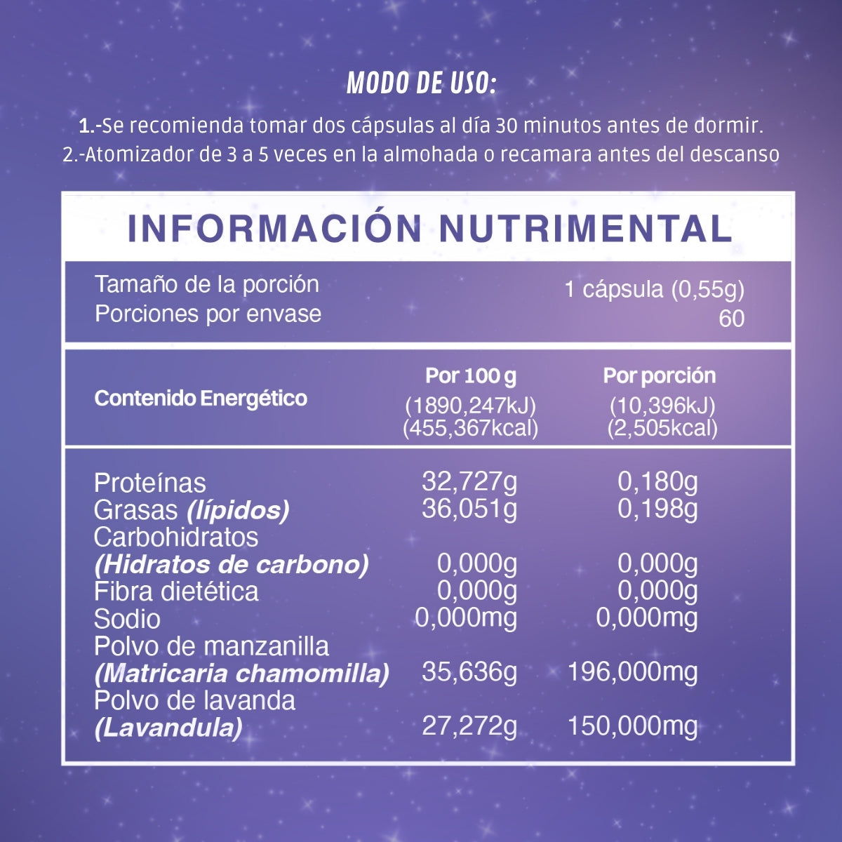 Mist & Dreams Lavanda Y Manzanilla, Spray + Suplemento