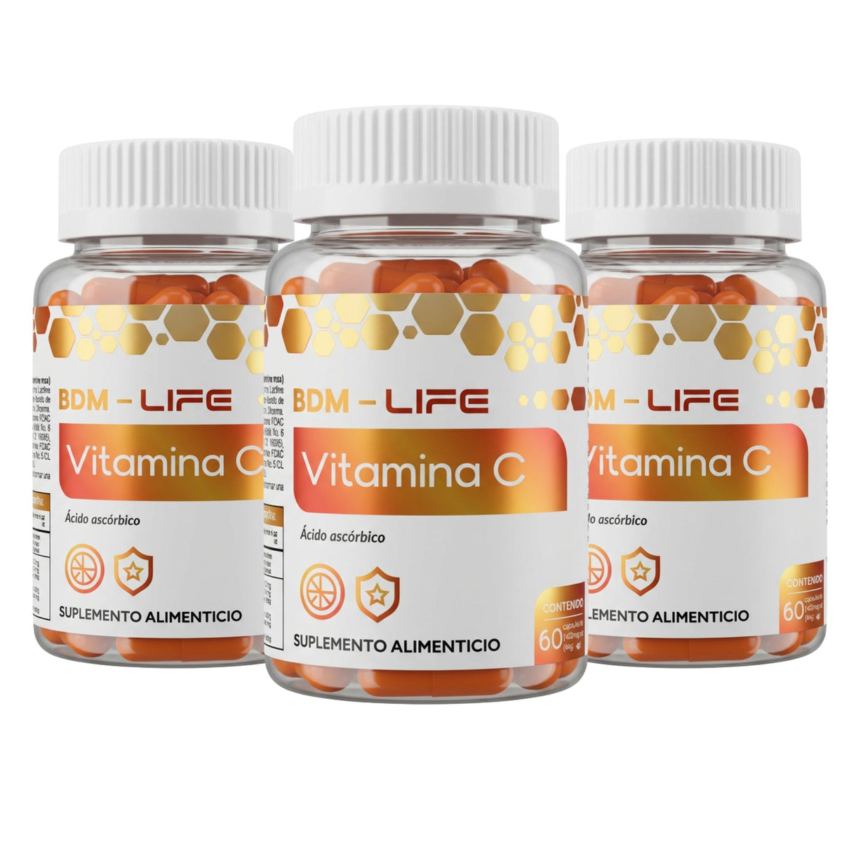 Pack 3x2 Vitamina C Suplemento alimenticio BDM Life - Juveternal
